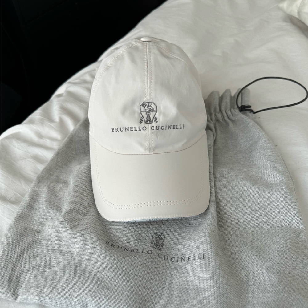 Brunello Cucinelli White Cap